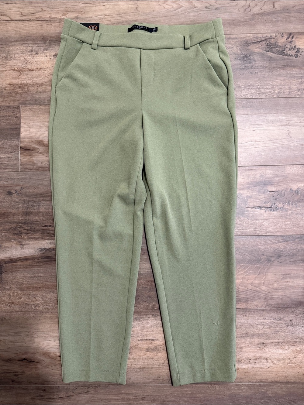 one 5 one Sage Green Tailored Trousers